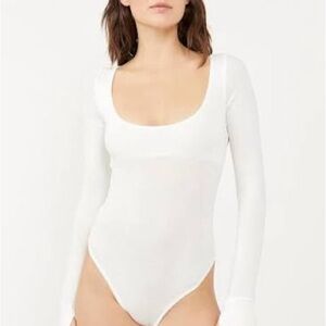 White Long Sleeve Bodysuit